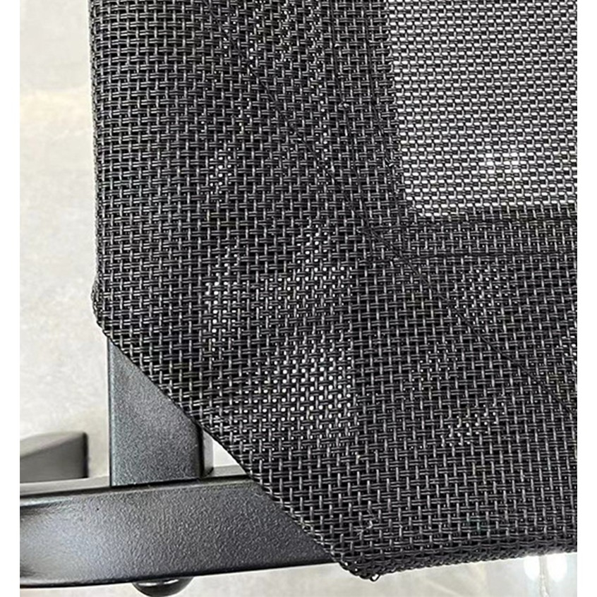 Pat pentru Animalele de Companie, din Plasa este Rezistent la Umiditate, Picioare de Otel, Respirabil, Marimea S 68 x 55 x 16 cm, Negru [4]