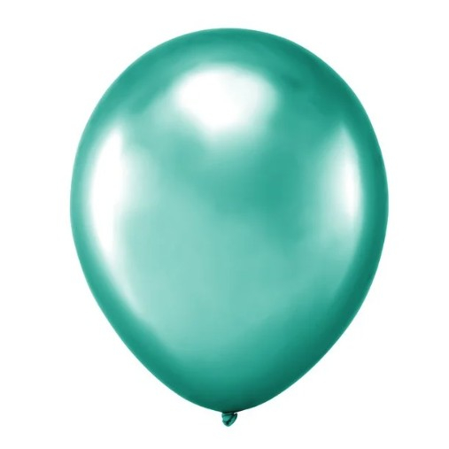 Set 10 Baloane din Latex, Model Party Confetti, 5 x Confetti, 5 x Turcoaz, 25 cm, 2.2g [3]