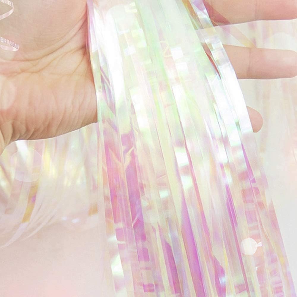 Perdea Franjurata, Model Decor Petrecere, pentru Fundal de Poze, Amenajare Colorata a Petrecerii, Dimensiune 100x200 cm, Roz [5]