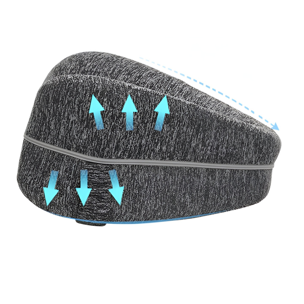 Perna Ortopedica pentru Picioare, Multifunctionala, Confortabil?, in Forma de Inima, Spuma cu Memorie, Curea Anti-cadere, 25x23x13 cm, Gri [11]