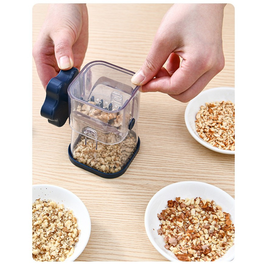 Dispozitiv de Zdrobit, pentru Alune, Nuci, Ciocolata, Manual, din ABS, 10 x 7.2 cm, Albastru [2]