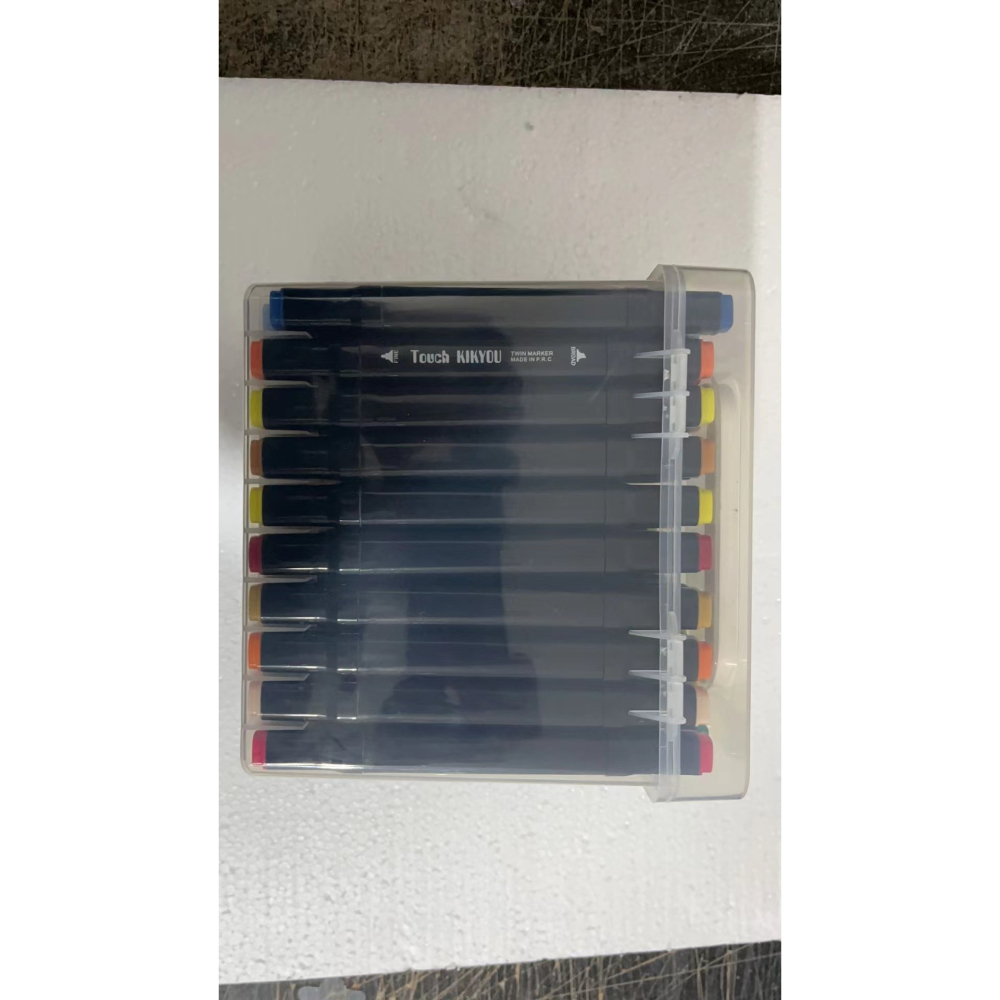 Set Cutie 60 Markere, cu Alcool, Artist Markers, Cutie Plastic cu Maner, Multicolor [10]