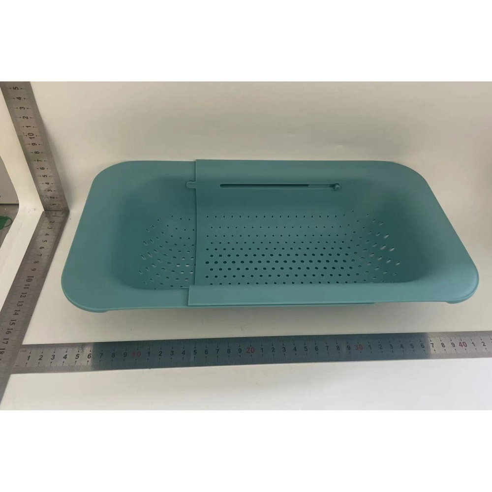 Cos pentru Scurgere Chiuveta de Bucatarie, Plastic, Telescopic, 36x20x5 cm, Verde [2]