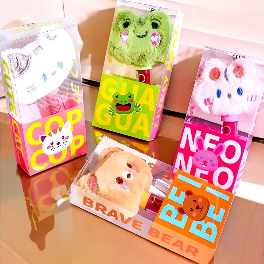 Luciu de Buze, Kevin&amp;Coco, Animat de Plus, Model Ursulet, Maro [4]