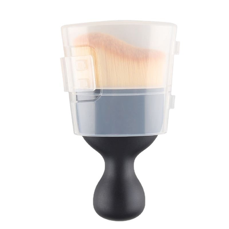 Pensula Multifunctionala, Pentru Machiaj sau Indepartat Praful din Masina, Par Sintetic, cu Capac de Protectie, Negru [13]