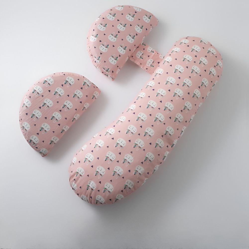 Set Perna pentru Gravide, Husa Detasabila,Utilizare in Forma H si U, Reglabila, Latime Ajustabila, Proactive, Roz Deschis [4]