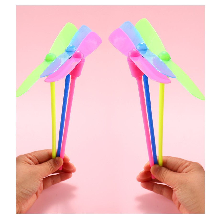 Set 4 Jucarii Libelula Zburatoare, Distractive pentru Copii, Aruncatoare Manuale din Plastic, cu Lumini, Multicolor [5]