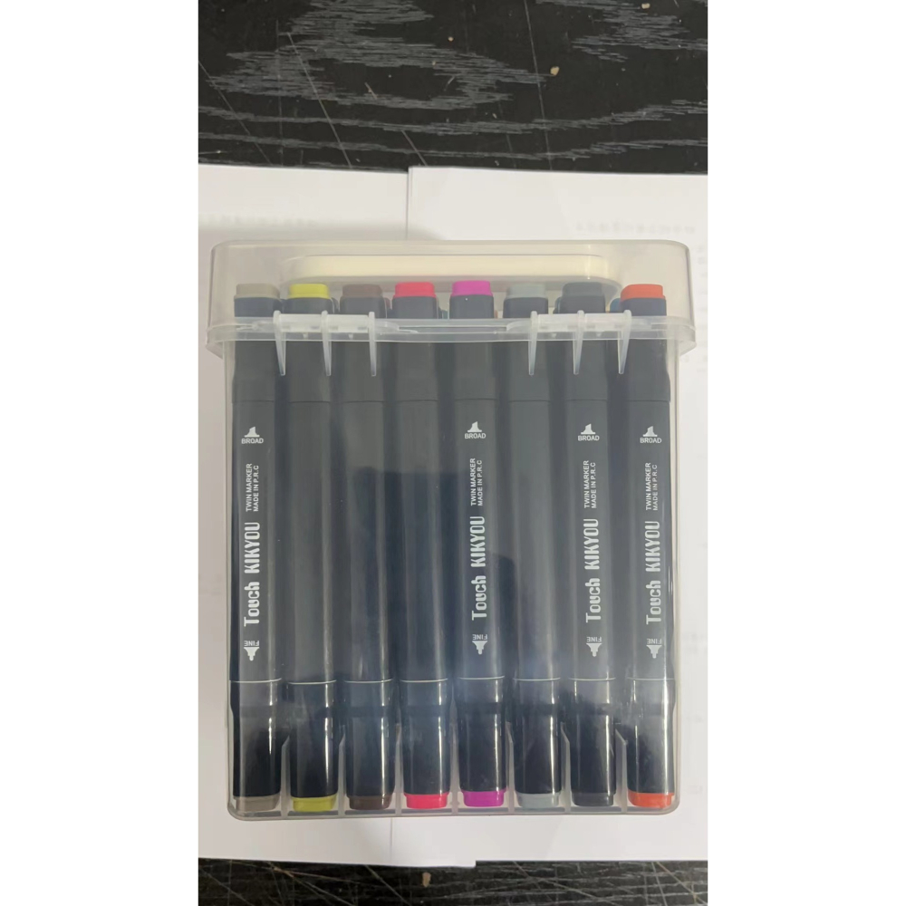 Set Cutie 48 Markere, cu Alcool, Artist Markers, Cutie Plastic cu Maner, Multicolor [10]