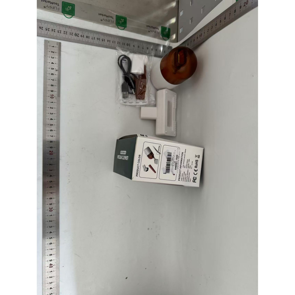 Aspirator Portabil pentru Automobil, Aspirator mic fara Fir, pentru Casa si Masina, incarcare USB, 3 in 1, 16.3x6 cm, Alb [2]