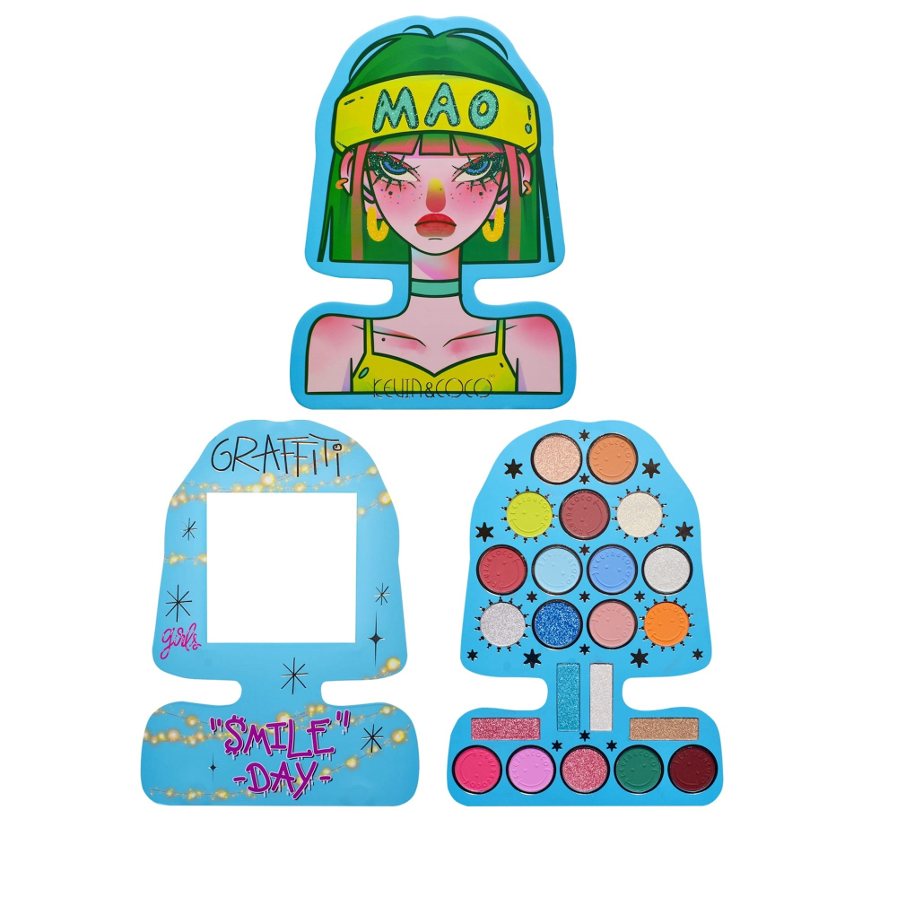 Paleta de Machiaj, KEVIN &amp; COCO, Shadow Painting, 22 culori, 20.2 x 15.2 x 1.2 cm [8]