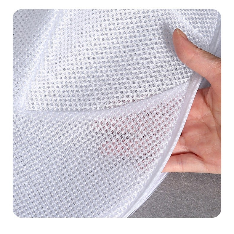 Husa de Spalare Sapca, pentru Masina de Spalat, din Poliester, Circumferinta 53 cm, cu Fermoar, cu Suport Sapca, Alb [7]