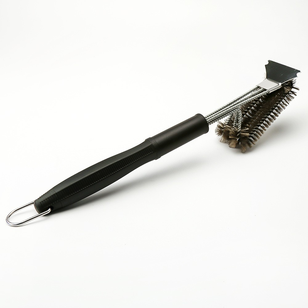 Perie de Sarma pentru Gratar, Maner 45 cm, din Otel inoxidabil, 45X7X10, Negru [5]