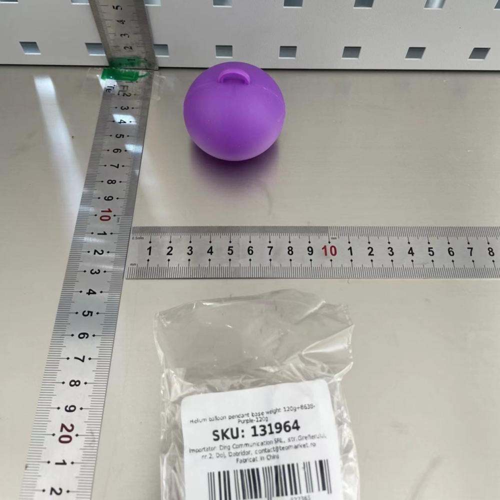 Greutate pentru Baloane, Accesoriu Party, 5.5x5.5 cm, 120 g, Mov [2]