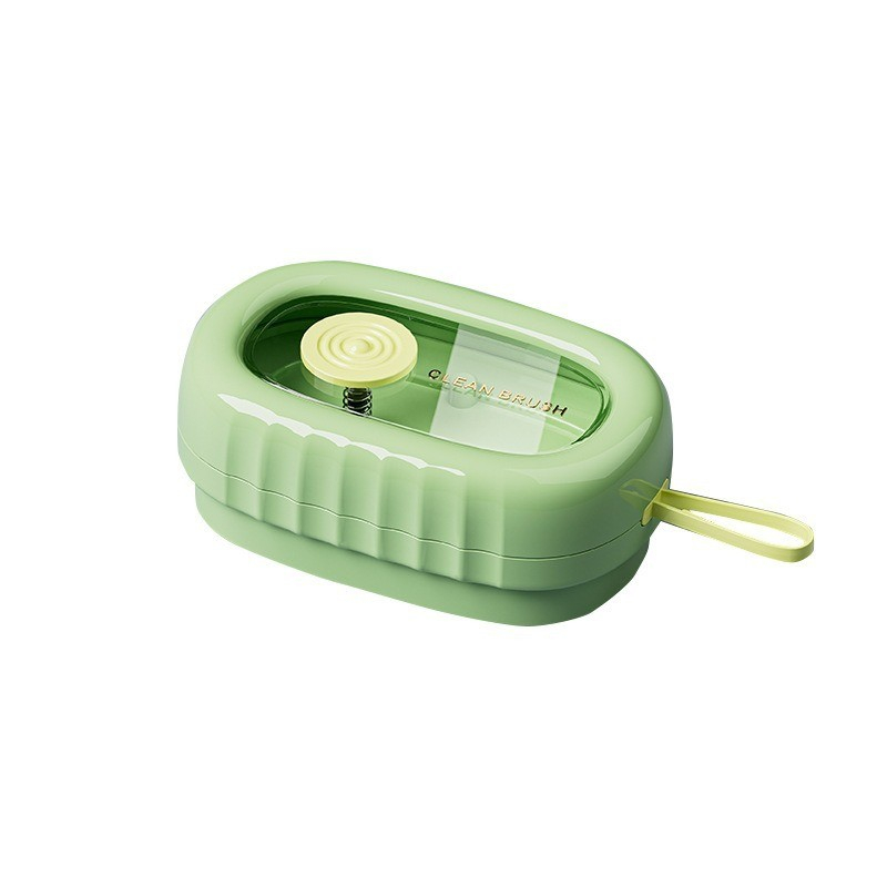 Perie de Spalat Haine, cu Dispenser pentru Detergent, 4 Perii de Curatare, din ABS + PS, Verde [6]