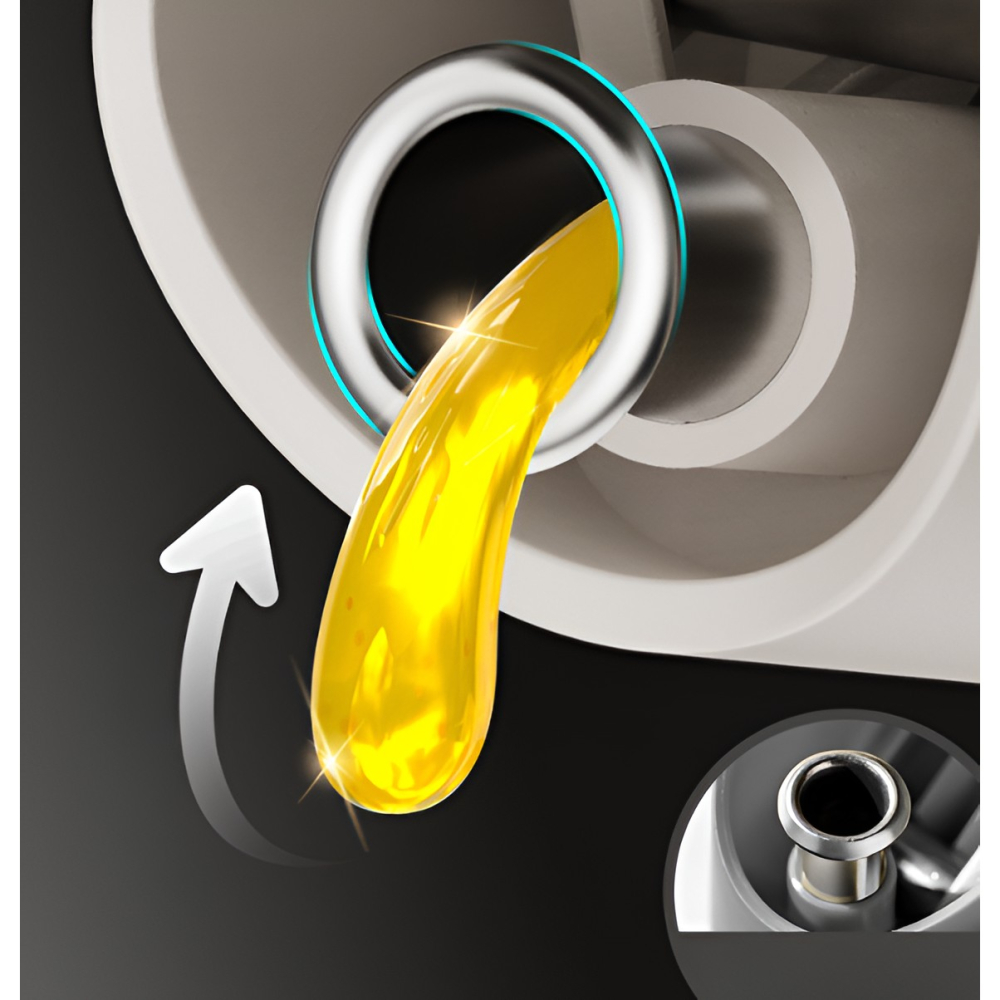 Dispenser pentru Ulei, Deschidere si Inchidere Automata a Rezervorul, cu Inductie Gravitationala, 500 ml, 29.5x6x6 cm, Alb [4]