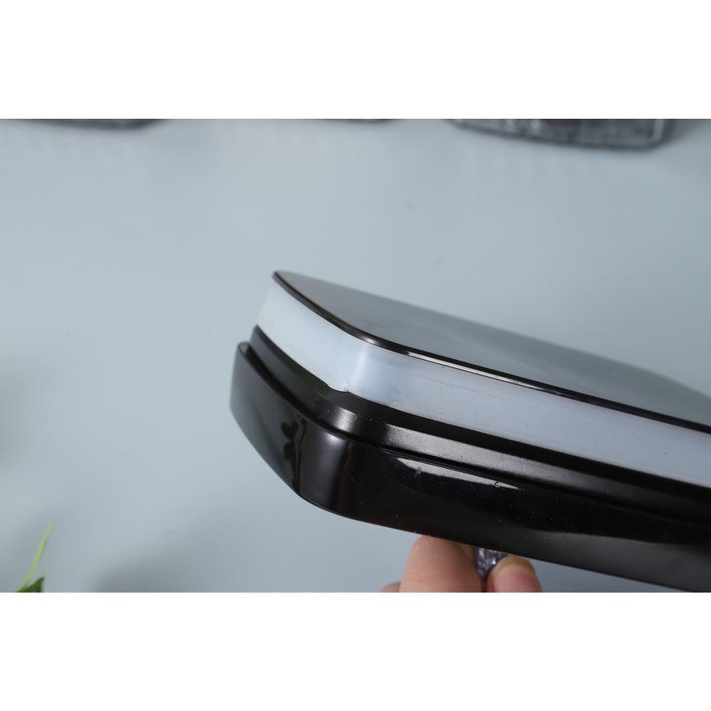 Set 4 Recipiente din Plastic, pentru Alimente/Obiecte, Inchidere Ermetica, Textura Ondulata, 2 x 1.5l, 2 x 3.3 l, Transparent [3]