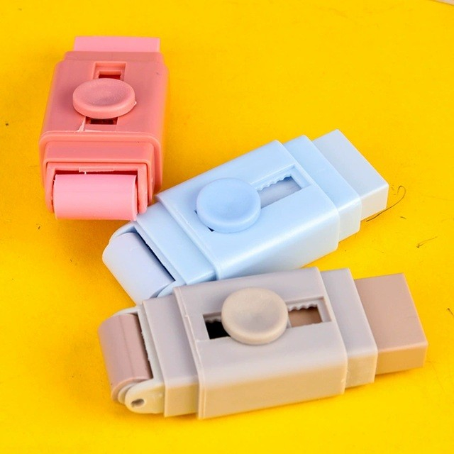 Radiera, cu 2 Rezerve, Reglare Pull-Push, din Cauciuc, Albastru [4]