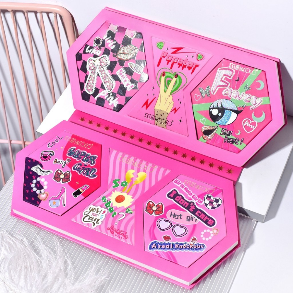 Trusa de Machiaj, KEVIN &amp; COCO, Nobody is Perfect, I am Nobody, 32 culori, 29 x 23.5 x 3 cm [3]