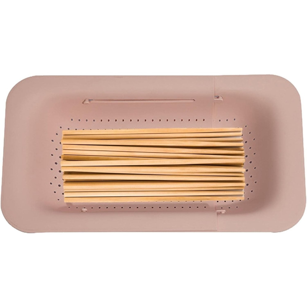 Cos pentru Scurgere Chiuveta de Bucatarie, Plastic, Telescopic, 36x20x5 cm, Roz [6]