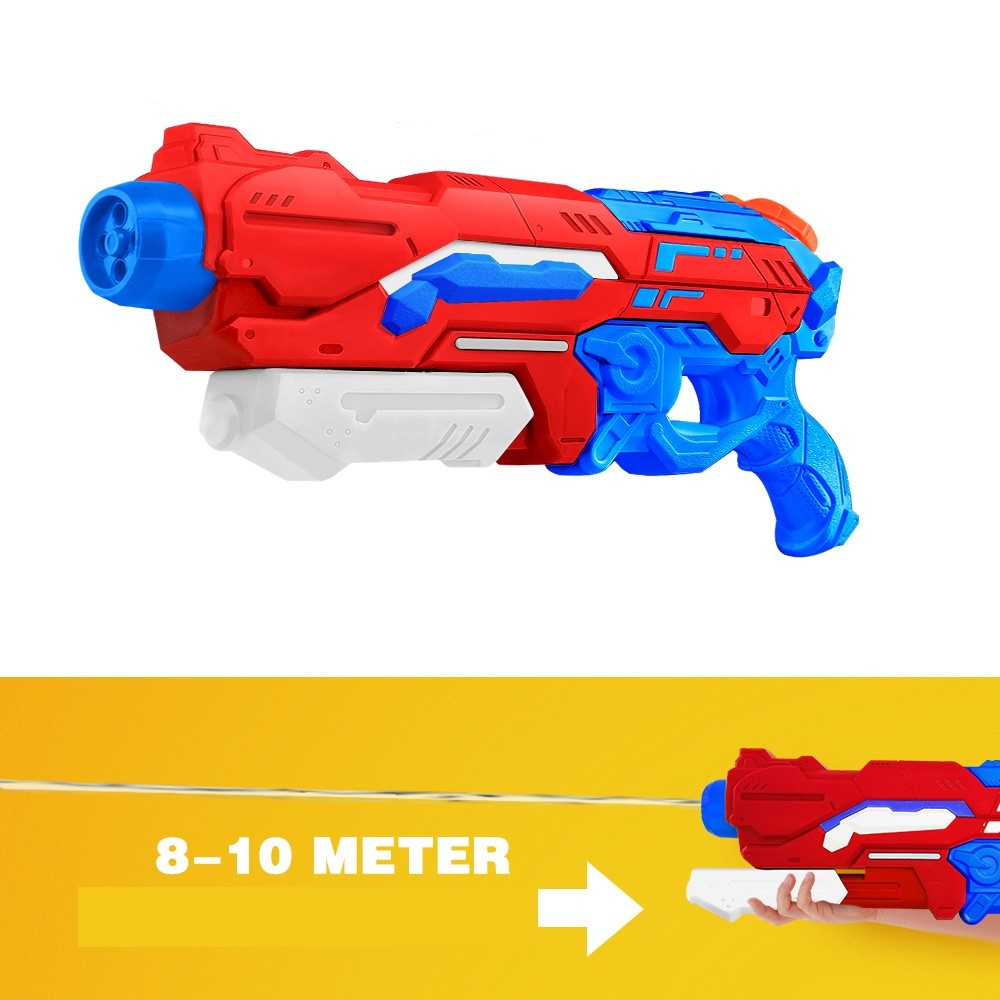 Pistol cu Apa, +6 Ani, Rezervor 1200 ml, din Plastic, 40 x 7 x 20 cm, Rosu/Albastru [3]