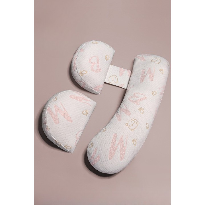 Set Perna pentru Gravide, Husa Detasabila, Utilizare in Forma H si U, Reglabila, Latime Ajustabila, Proactive, Roz Pal [3]