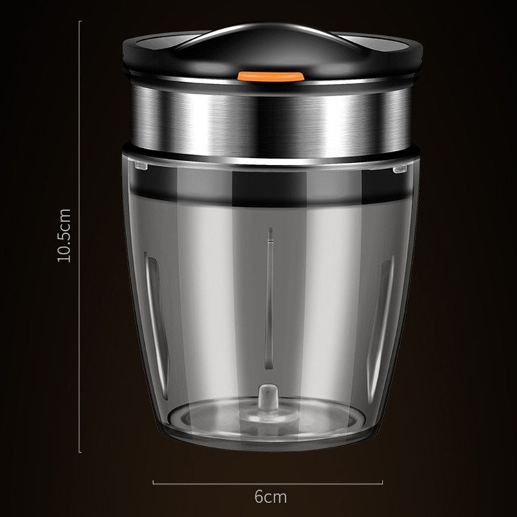 Borcan Feliator de Fructe si Legume, Lame in Inox Incorporate, Feliator pentru Fructe si Legume de Dimensiuni Mici si Medii, 10.5 x 6 cm, Negru [3]