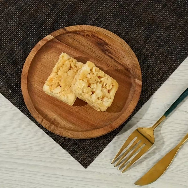 Farfurie din Lemn, Rotunda, pentru Alimente sau Decor, 25 x 1.5 cm, Natur [3]