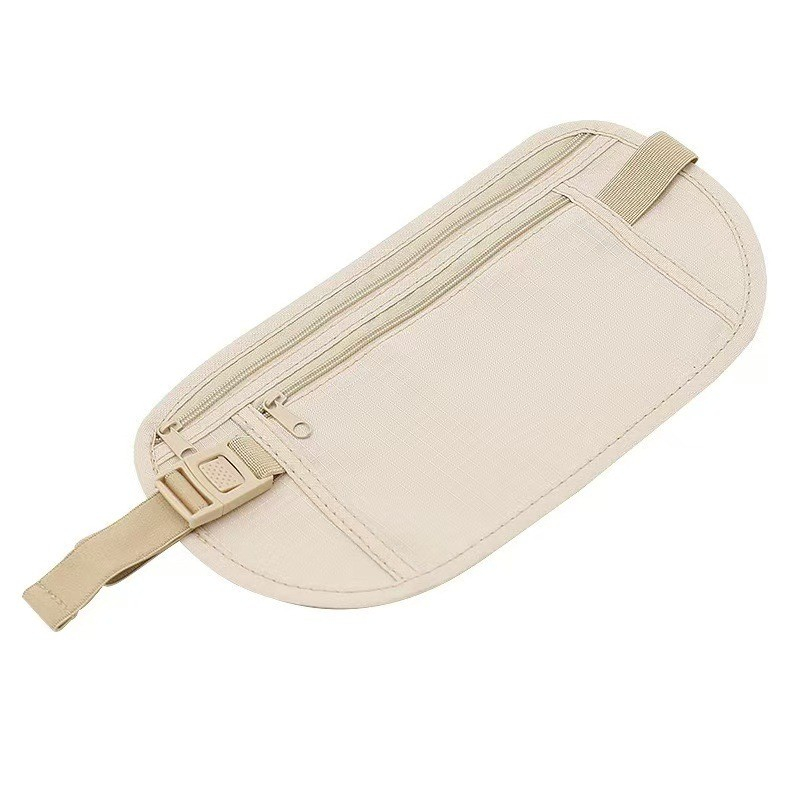 Geanta Anti-Furt, Suport Portofel/Documente, Bej [5]