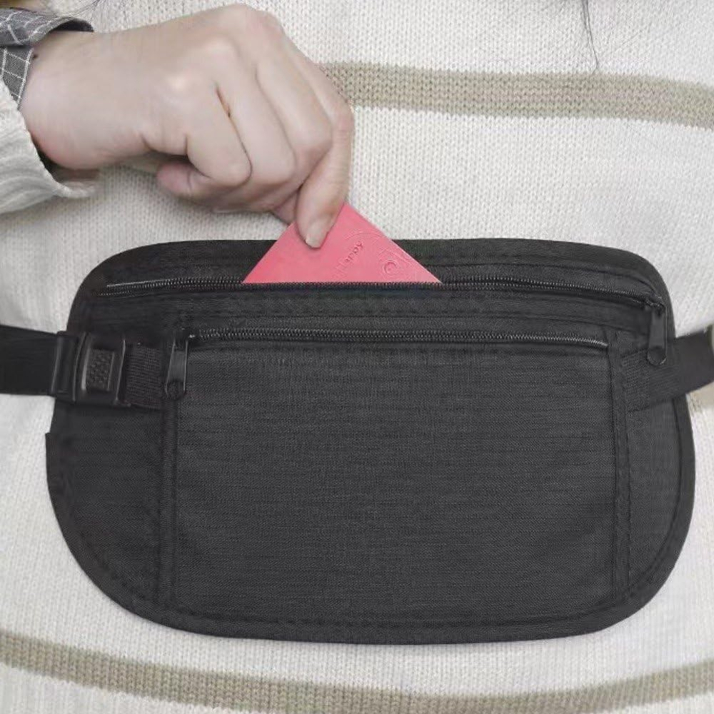 Geanta Anti-Furt, Suport Portofel/Documente, Negru [5]