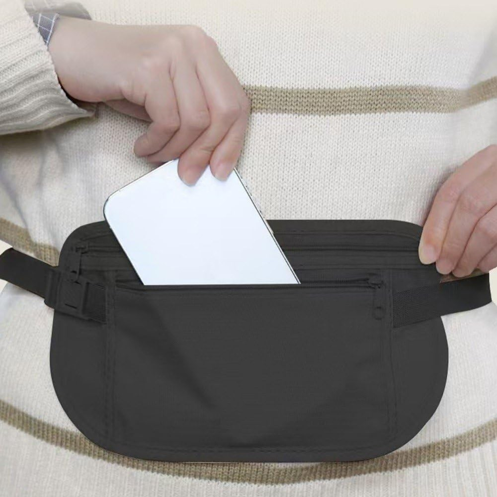 Geanta Anti-Furt, Suport Portofel/Documente, Negru [3]