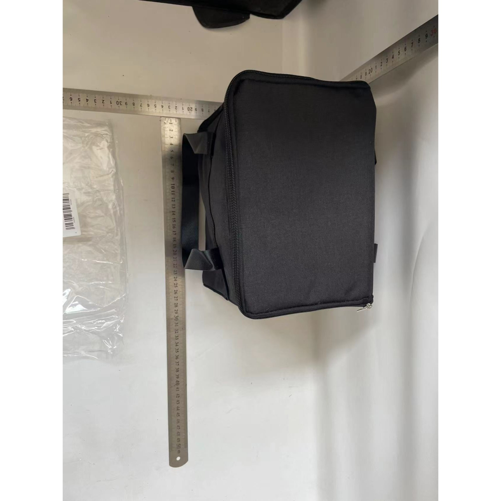 Geanta Termica pentru Pranz, Compartimente Telefon si Tacamuri, Multifunctionala, Impermeabila, 24x18x21 cm, Negru [2]