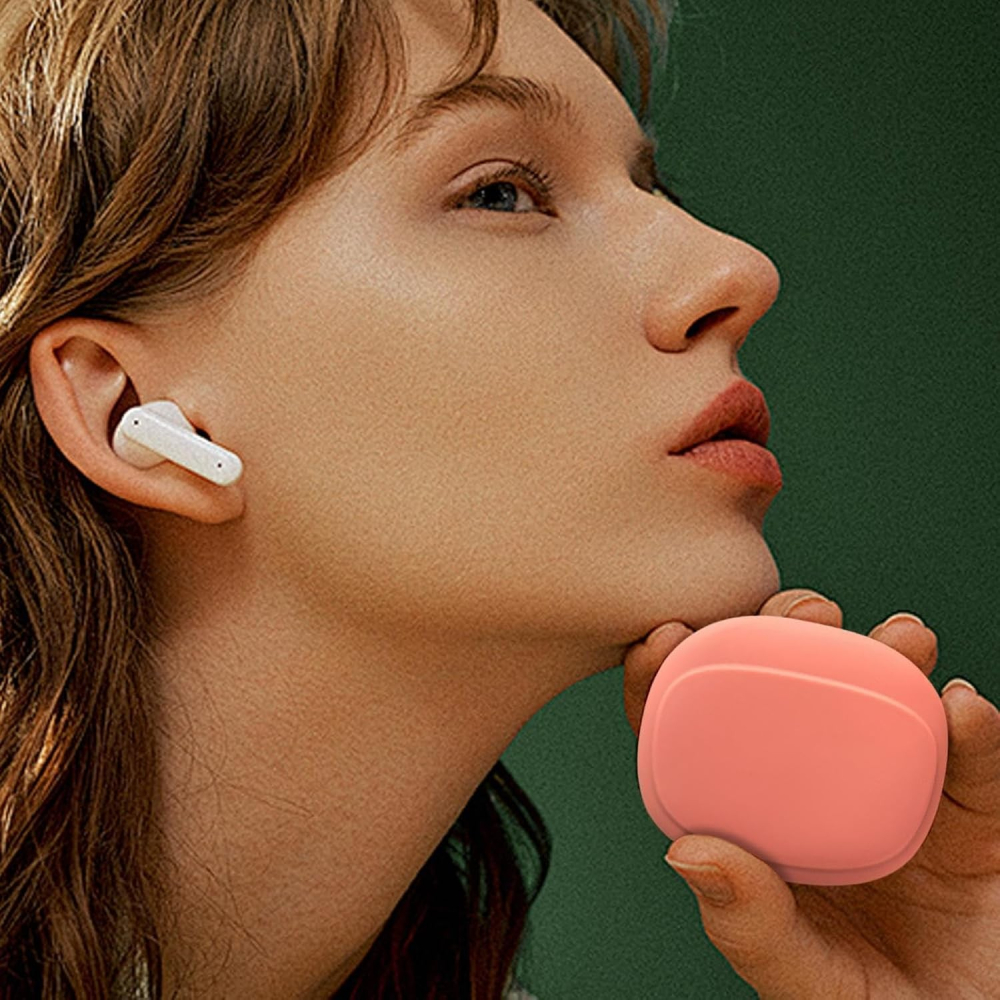 Husa din Silicon, pentru Casti, Cabluri, Portabila 8.5 x 10 x 2 cm, Rosu Oranj [5]