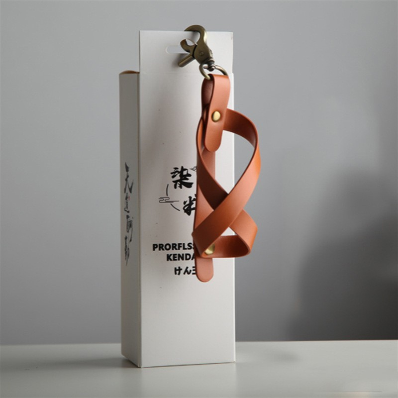 Husa pentru Kendama, Husa de Depozitare pentru Kendama, din Piele Ecologica, Catarama cu Agatare pentru Transportare, Breloc 8, 12 x 6 cm, Maro deschis [2]