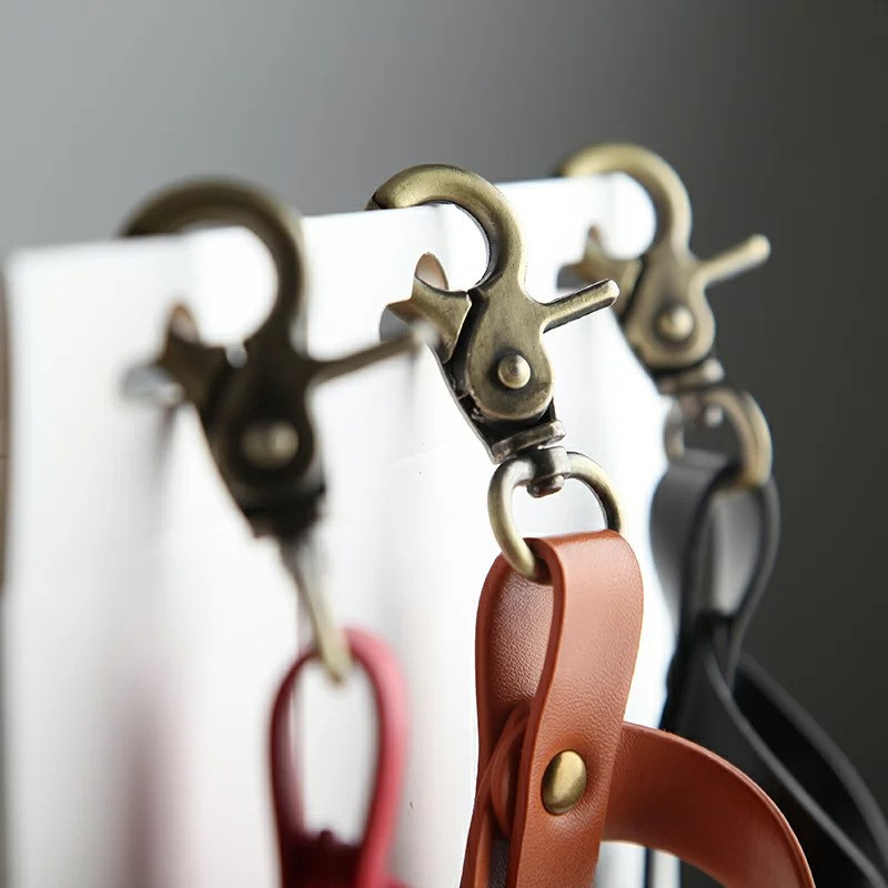 Husa pentru Kendama, Husa de Depozitare pentru Kendama, din Piele Ecologica, Catarama cu Agatare pentru Transportare, Model Breloc 8, 12 x 6 cm, Rosu [4]