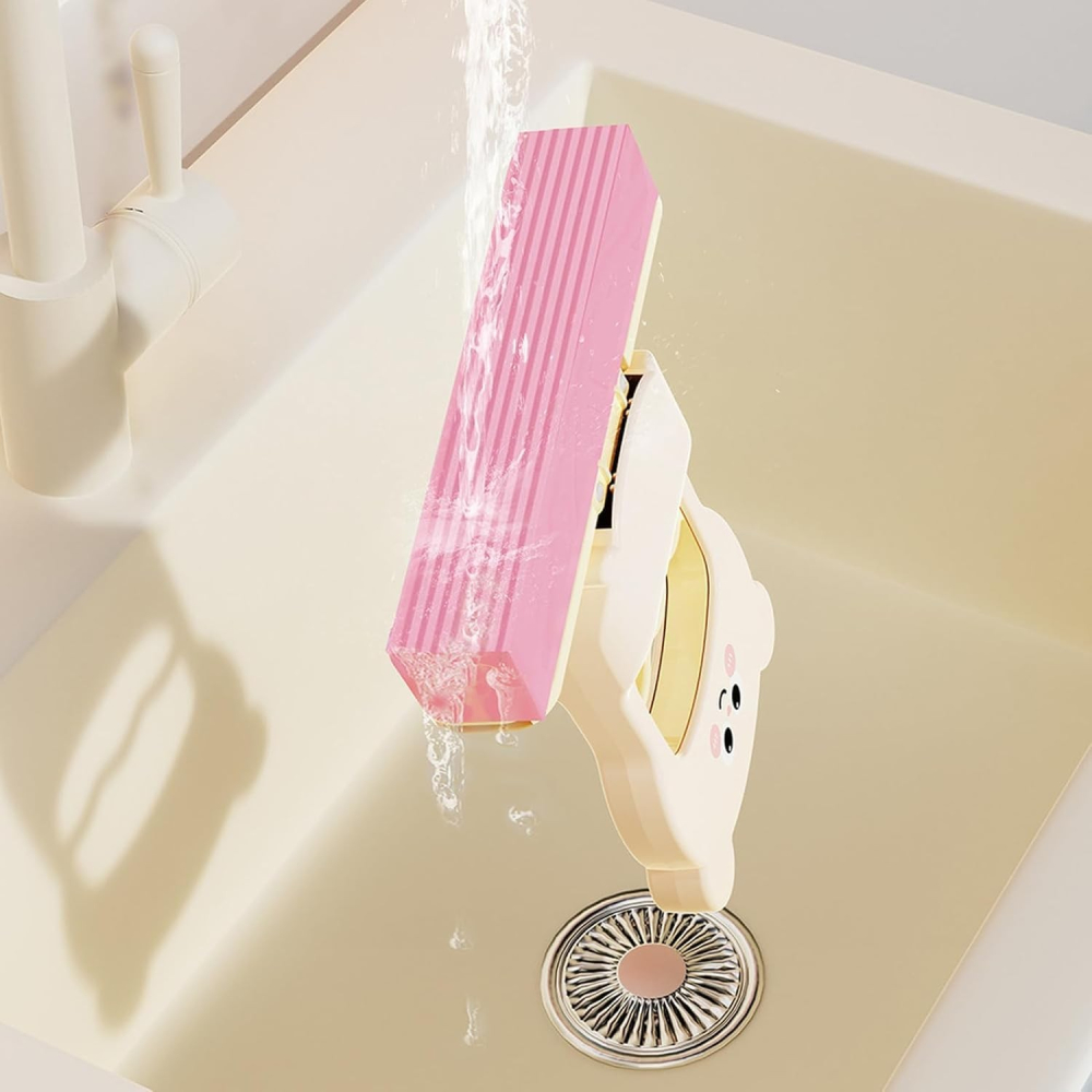 Mini Mop, de Mana, Pliabil, Model Ursulet, din Plastic, 9 x 15 x 15 cm, Roz [3]