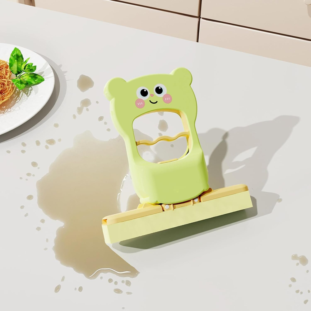 Mini Mop, de Mana, Pliabil, Model Ursulet, din Plastic, 9 x 15 x 15 cm, Verde [2]