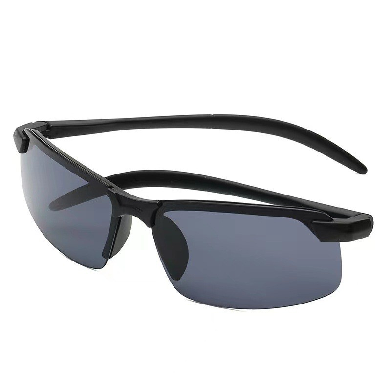 Ochelari de Soare, Flippy, Polarizati, pentru Condus, Ciclism, 400 UV, cu Lentila Neagra pentru Protectie, Rama Neagra, Pc, 14 x 3.7 cm, 15.2 g [4]