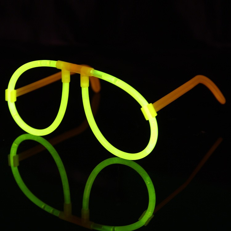 Ochelari Decorativi, Flippy, din Plastic, Fluorescenti, Accesoriu Petrecere, Galben [1]