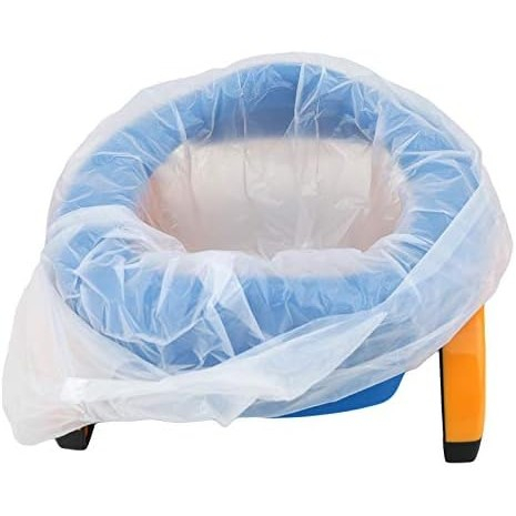 Olita Portabila 2 in 1, Olita + Capac de Toaleta, din Plastic, Diametru 21 cm, Albastru [5]