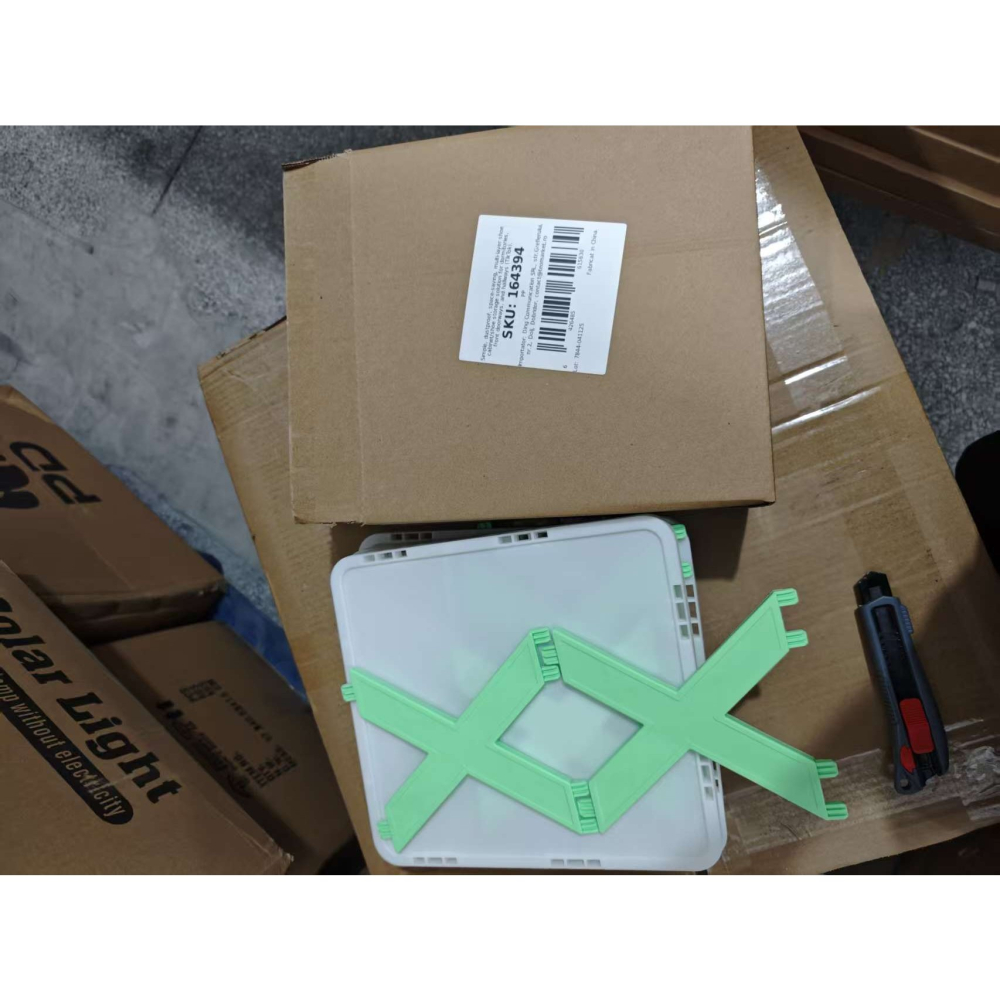 Organizator de Pantofi, 5 Straturi, din ABS, Suport Modular, 65.5 x 24 x 26 cm, Alb/Verde [2]