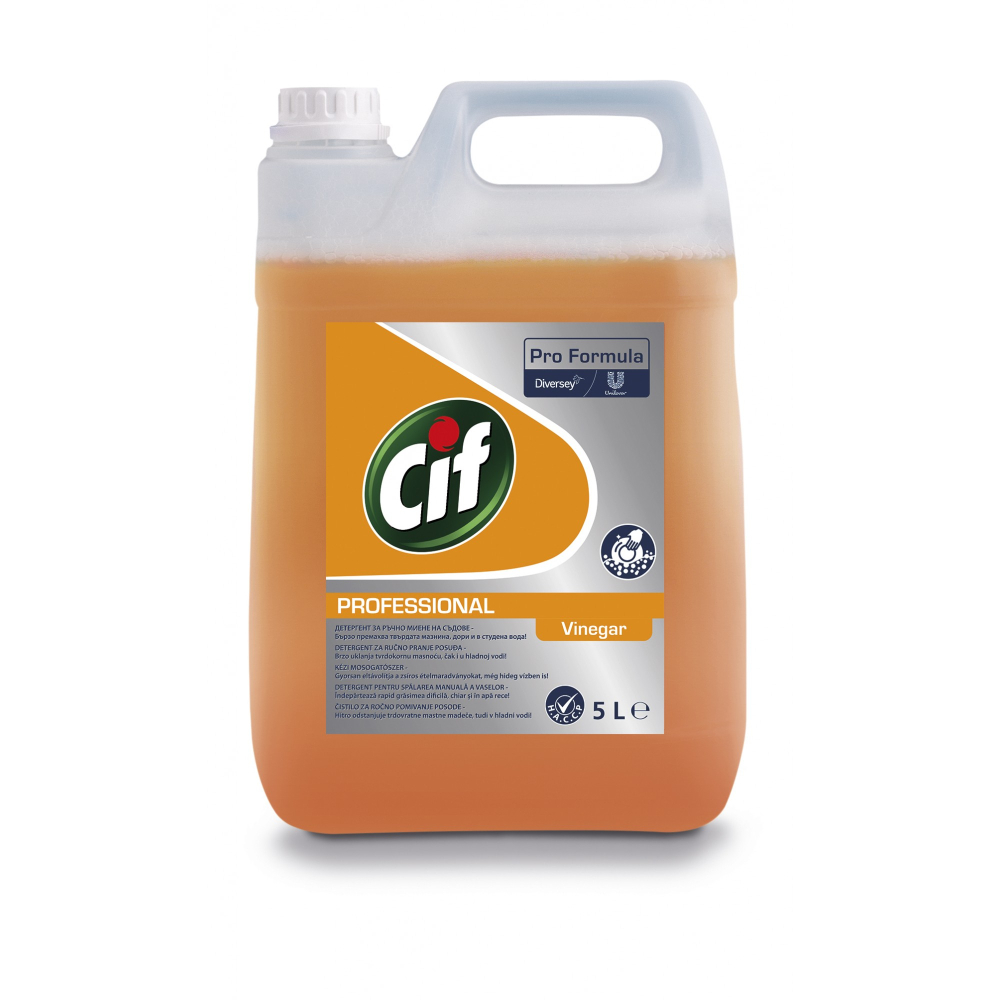 Pachet CIF Professional Heavy Duty Vinegar - Detergent Universal pentru Spalarea Manuala a Vaselor cu Otet 2×5 L [2]
