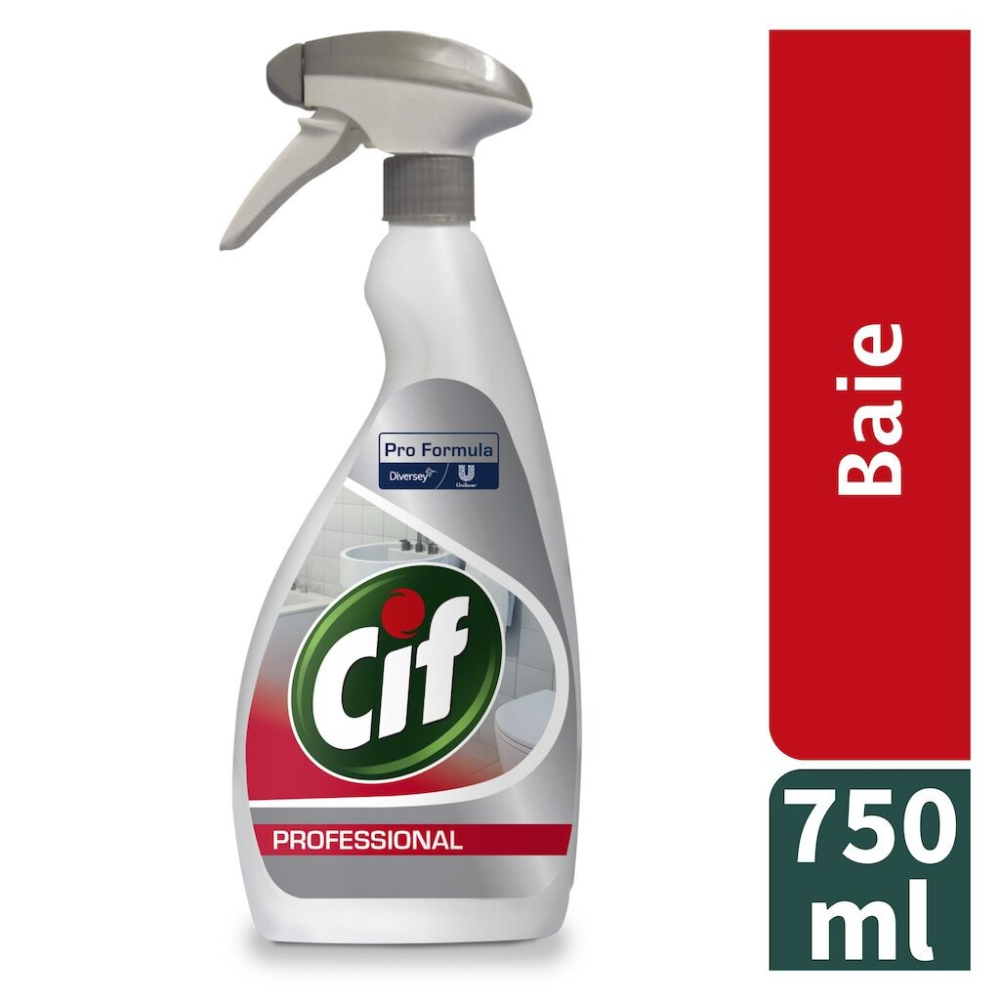 Pachet CIF Professional Washroom - Detergent si Detartrant pentru Suprafetele din Baie, 6×0,75 L [2]