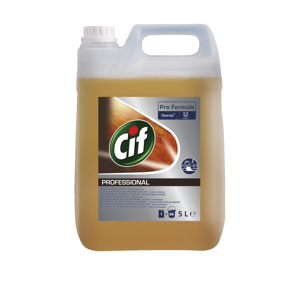 Pachet CIF Professional Wood Floor Cleaner - Detergent pentru Pardoseli din Lemn 2×5 L [4]