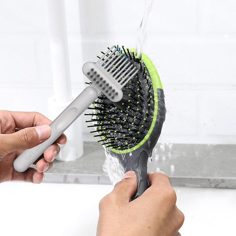 Perie pentru Curatarea Parului, din Plastic, 16 x 5 cm, Alb [5]