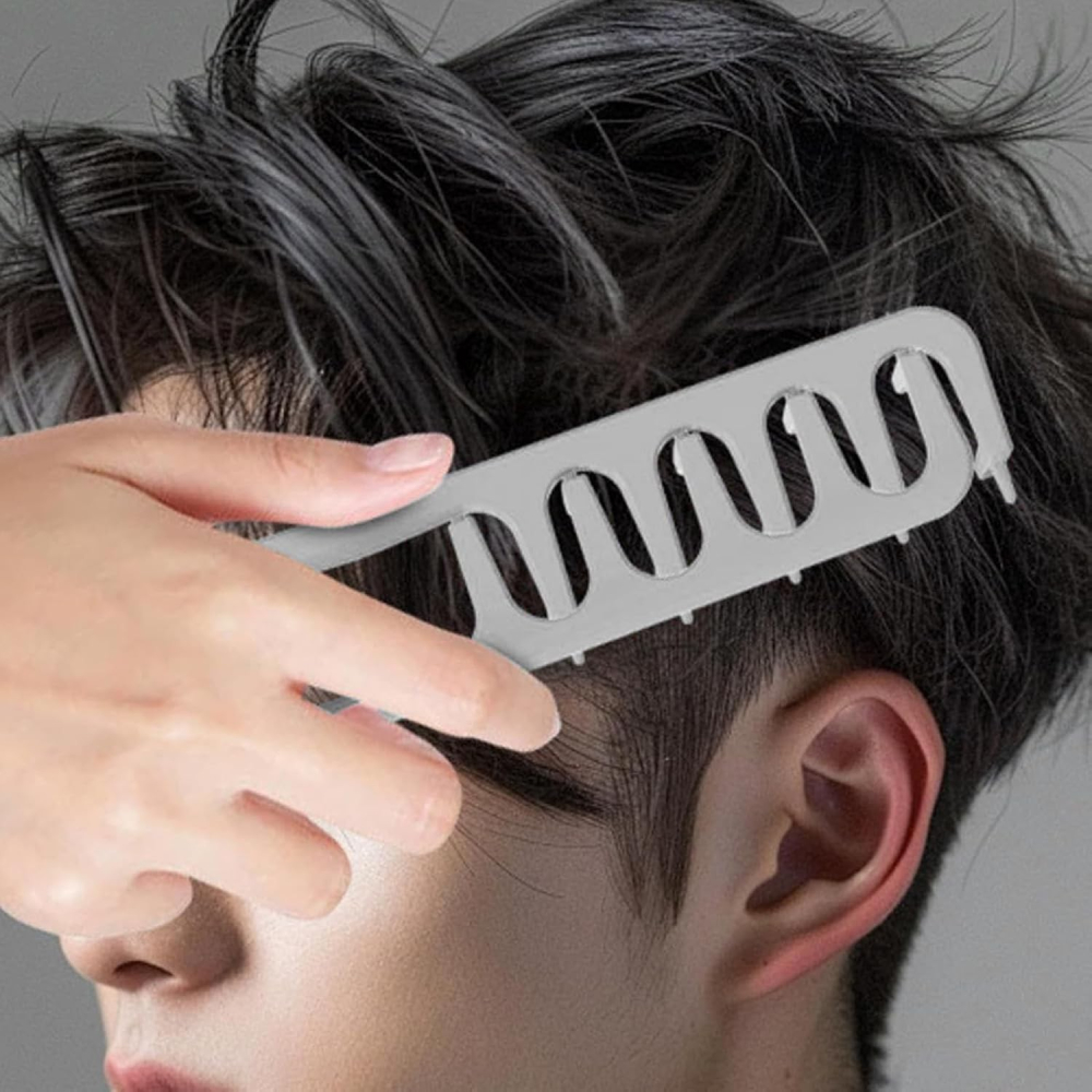 Pieptan de Volum, Flippy, din ABS, pentru Femei/Barbati, 19 x 9 cm, Gri [5]