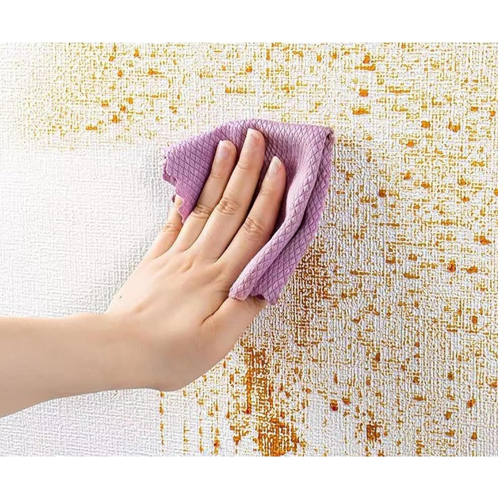 Rola Autoadeziva pentru Perete, din Panza, 10 m, Rezistenta la Umezeala, 2.5 mm Grosime, Model Texturat, Maro [5]