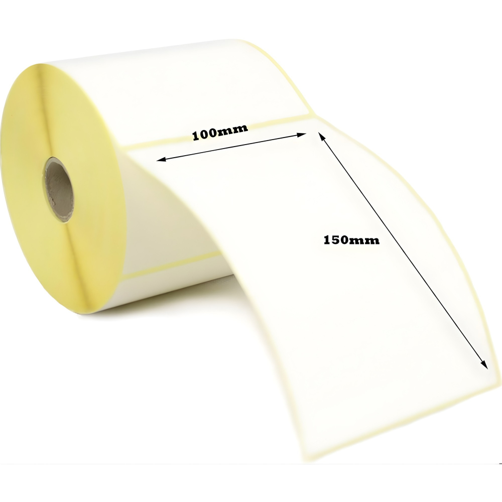 Set 12 Role Etichete Autoadezive Termice 100x150mm, 1000 Etichete/Rola, Etichetare Rapida si Precisa [2]