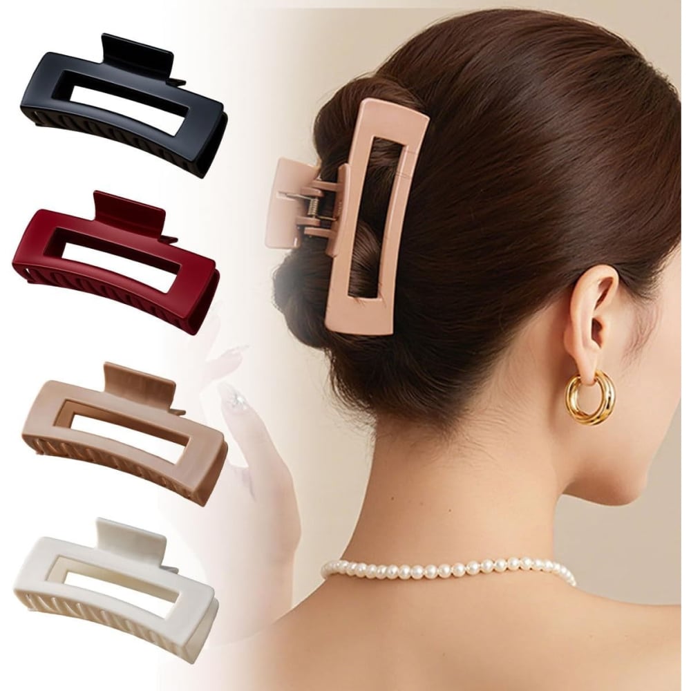 Set 6 Cleme de Par, Flippy, din Silicon Moale, Rezistent, 10.3 x 5 x 4.4 cm, Multicolor [4]