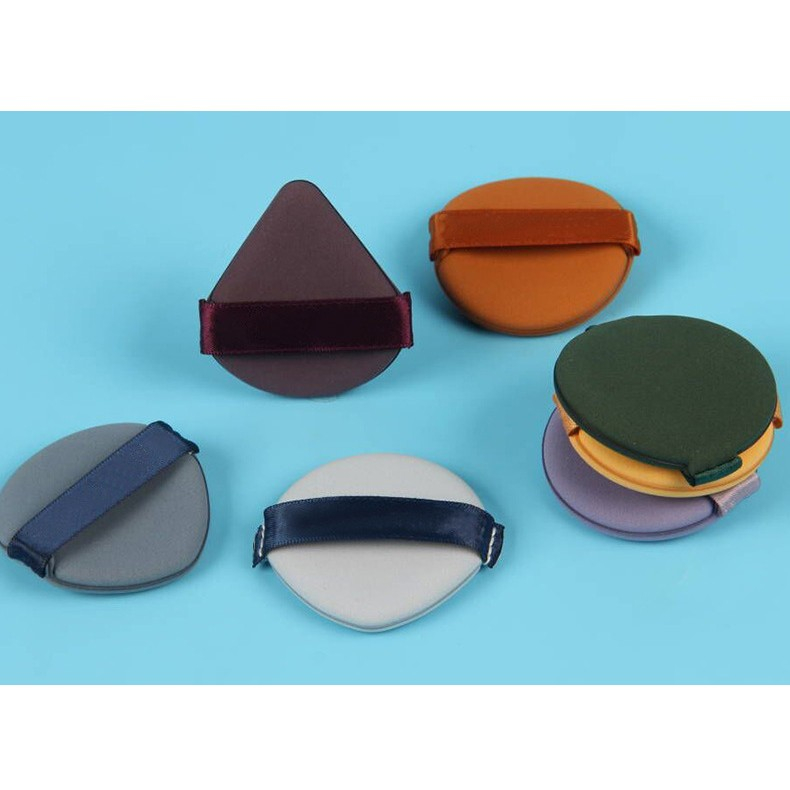 Set 7 Bureti de Machiaj Reutilizabili, Utilizare Umeda sau Uscata, Powder Puff, 5.5 x 5.5 x 0.9 cm, Multicolor [12]