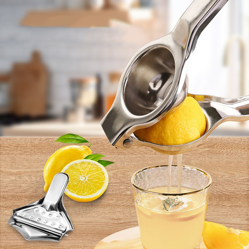 Storcator de Citrice Manual, Storcator de Fructe Moi, Rezistent, Usor de Folosit si Depozitat, Durabil, Calitativ, 20.5 x 7cm, Inox, Argintiu [3]